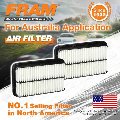 2 x Fram Air Filters for Holden Nova LF 4Cyl 1.6L 1.8L Petrol 91-94 Refer A454