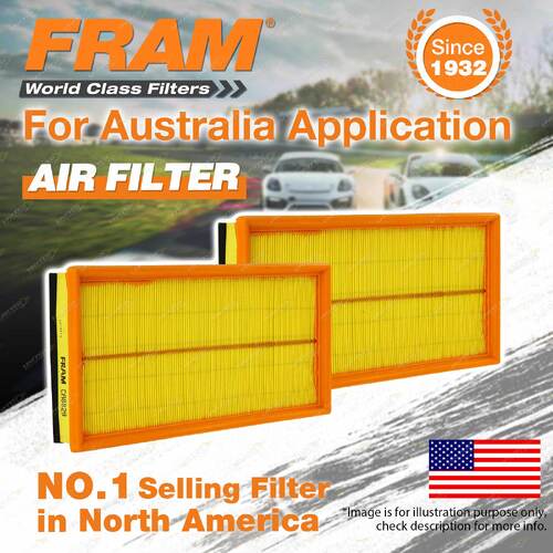 2 x Fram Air Filters for Jeep Cherokee XJ 6Cyl 4L Petrol 1987-2001 Refer A1331