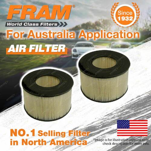 2 x Fram Air Filters for Toyota Coaster HZB 31 36 40 HZB41 HZB 50 56 46 Ref A340