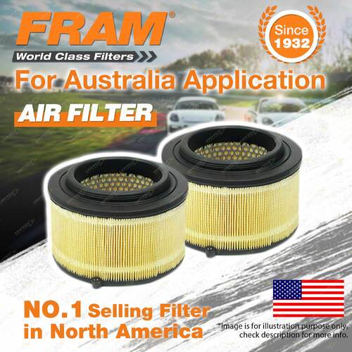 2 x Fram Air Filters for Ford Ranger PX 4Cyl 5Cyl 2.5L 3.2L TD 11-On Refer A1784