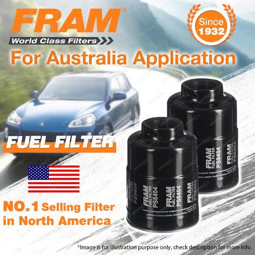 2 x Fram Fuel Filters for Ford Courier PJ Ranger PJ PK Turbo Diesel Refer Z699