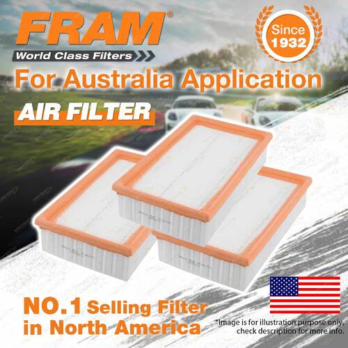 3 x Fram Air Filters for BMW 3 5 7 8 Series Z1 E30 E36 E34 E28 E32 E31 Ref A478