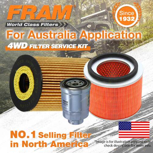 Fram 4WD Filter Service Kit for Nissan Patrol GU 3.0 Excellent Filtration