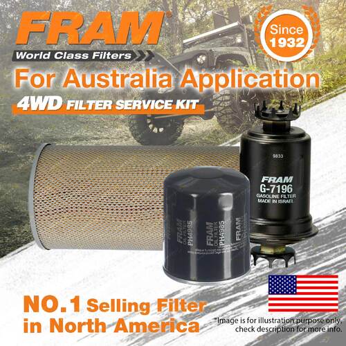 Fram 4WD Filter Service Kit for Toyota Hiace RZH103 RZH113 Excellent Filtration