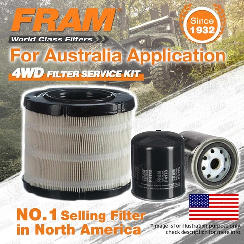 Fram 4WD Filter Service Kit FSA38 for Holden Rodeo RA 4JH1 Reference RSK5