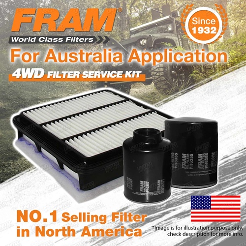 Fram 4WD Filter Service Kit for Mitsubishi Triton 2.5 ML MN Refer RSK9