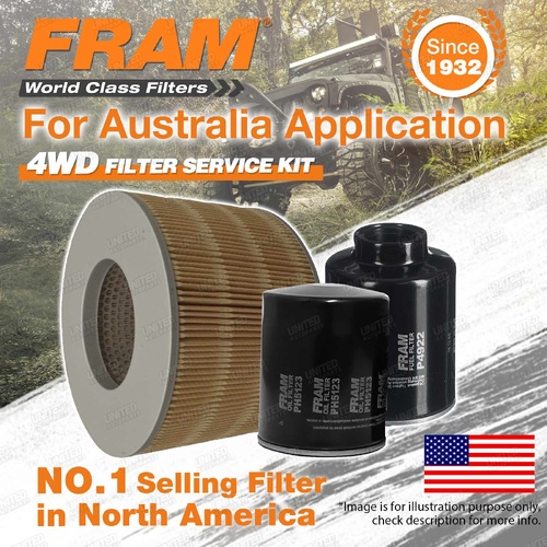 Fram 4WD Filter Service Kit for Hilux KZN185 Landcruiser HZJ105 Prado KZJ95