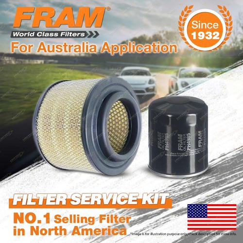 Fram Oil Air Filter Service Kit for Ford Ranger PJ PK 4cyl 2.5L 3L Turbo Diesel