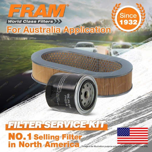 Fram Oil Air Filter Kit for Nissan Patrol GQ RX 6cyl 4.2L Petrol Engine TB42S