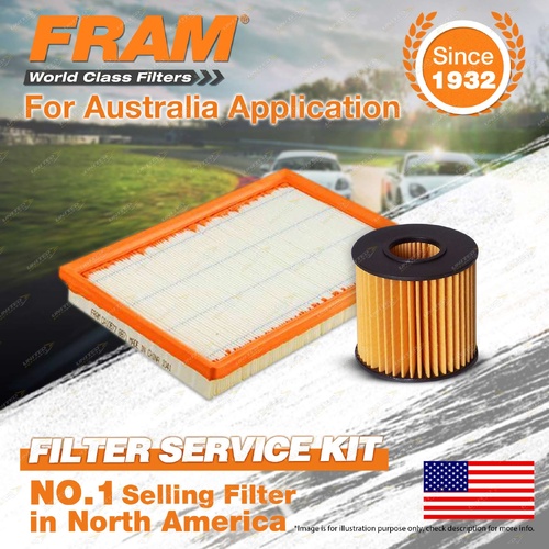 Fram Oil Air Filter Kit for Lexus Es300H AVV60R 4cyl 2.5L Hybrid 11/2013-On