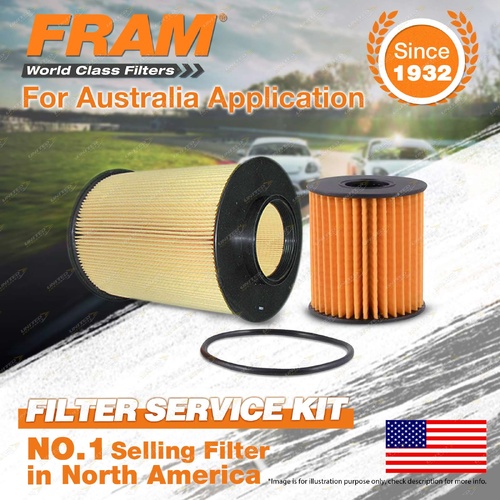 Fram Oil Air Filter Kit for Volvo C30 MK S40 V50 4cyl 2L Turbo Diesel D4204T