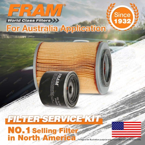 Fram Oil Air Filter Service Kit for Holden Scurry NB 4cyl 1L Petrol 07/1985-1987