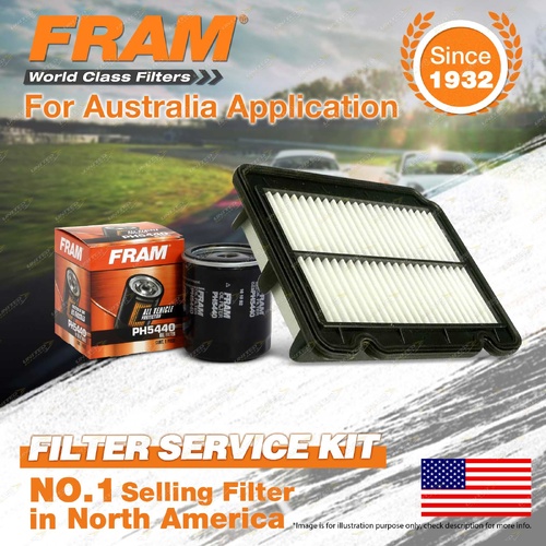 Fram Oil Air Filter Kit for Daewoo Kalos T200 4cyl 1.5L Petrol 03/2003-12/2004