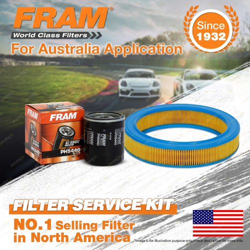 Fram Oil Air Filter Kit for Nissan Pulsar N13 SPFi 4cyl 1.6L Petrol 07/1987-1989