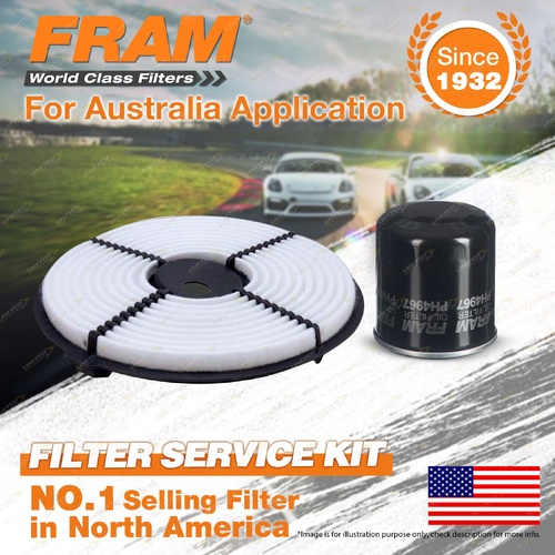 Fram Oil Air Filter Kit for Holden Nova LE LF 4cyl 1.4L 1.6L Petrol 89-94