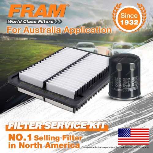 Fram Oil Air Filter Service Kit for Peugeot 4008 4cyl 2L Petrol 4B11 05/2012-On