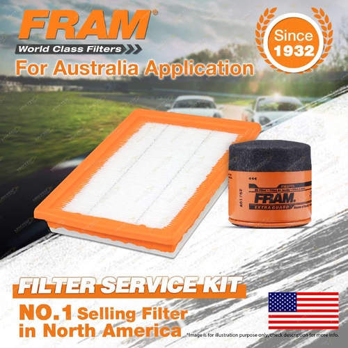 Fram Oil Air Filter Kit for Renault Koleos H45 4cyl 2.5L Petrol 08/2008-04/2016