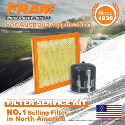 Fram Oil Air Filter Kit for Chrysler Voyager RG V6 3.3L Petrol 05/2001-03/2008