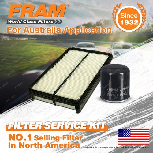 Fram Oil Air Filter Kit for Holden Apollo JM JP 4cyl 2.2L Petrol 03/1993-1997