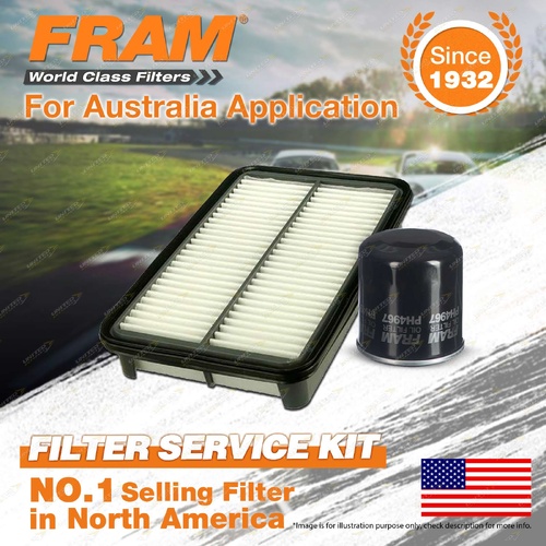 Fram Oil Air Filter Kit for Holden Nova LG 4cyl 1.6L 1.8L Petrol 10/1994-1997