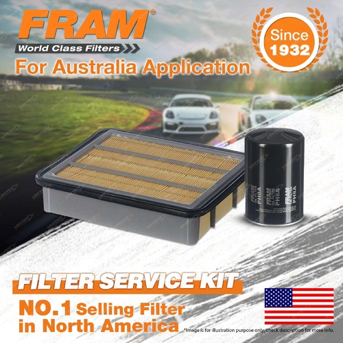 Fram Oil Air Filter Kit for Ford Courier PE PG PH 4cyl 2.5L Turbo Diesel Panel