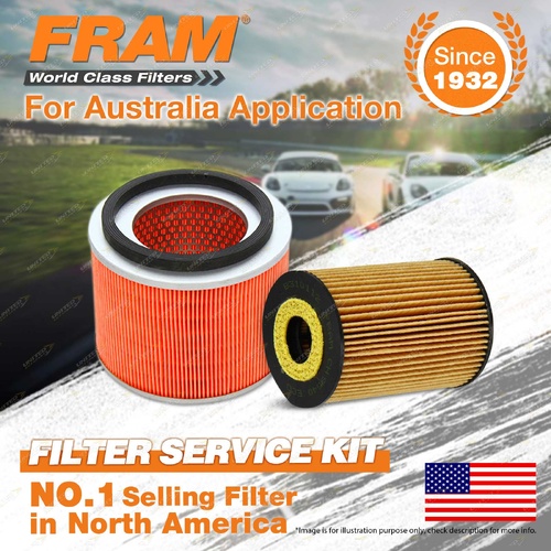 Fram Oil Air Filter Kit for Nissan Patrol GU VI II III 4cyl 3L Diesel ZD30D ZD30