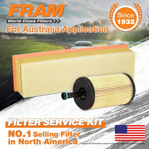 Fram Oil Air Filter Kit for Citroen C2 VTR C3 1.6i 4cyl 1.6L Berlingo Van M59 II