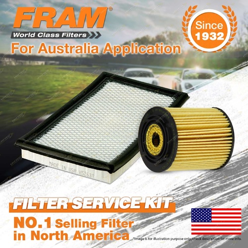 Fram Oil Air Filter Kit for Mini Cooper S Jcw R52 R53 4cyl 1.6L Petrol W11B16