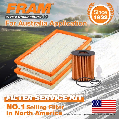 Fram Oil Air Filter Kit for Lexus Ls460 USF40R V8 4.6L Petrol 2UZ-FE 04/2007-On