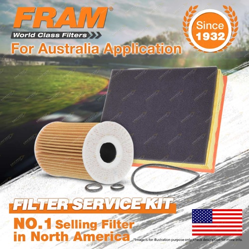 Fram Oil Air Filter Service Kit for Volkswagen Amarok 2H 340 400 420 TDI 4cyl 2L