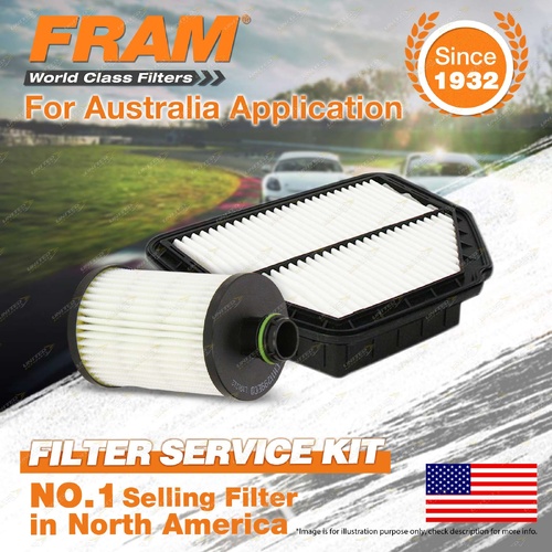 Fram Oil Air Filter Kit for Holden Captiva CG II 4cyl 2.2L Z22D1 02/2011-On