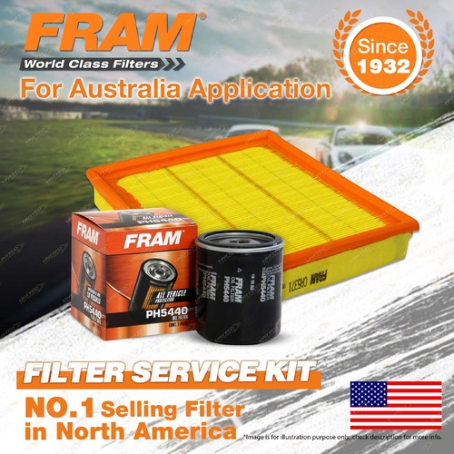 Fram Oil Air Filter Kit for Daewoo Cielo GL GLX Espero CD 4cyl 1.5L Petrol G15MF