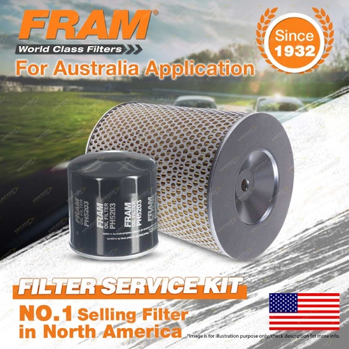 Fram Oil Air Filter for Holden Shuttle WFR51 4cyl 2L Diesel 4FC1 03/1982-1986