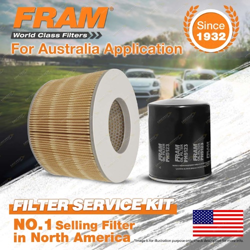 Fram Oil Air Filter Kit for Toyota Landcruiser HZJ105R Prado KZJ95R 1KZ-TE