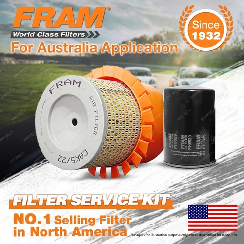 Fram Oil Air Filter Kit for Mitsubishi Pajero NJ NK NL Triton MK 4cyl 2.8L 4M40