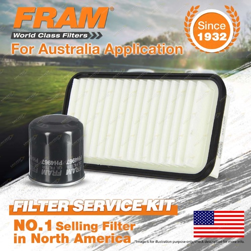 Fram Oil Air Filter Kit for Toyota Echo NCP10 NCP12 13 4cyl 1.5L 1.3L Petrol