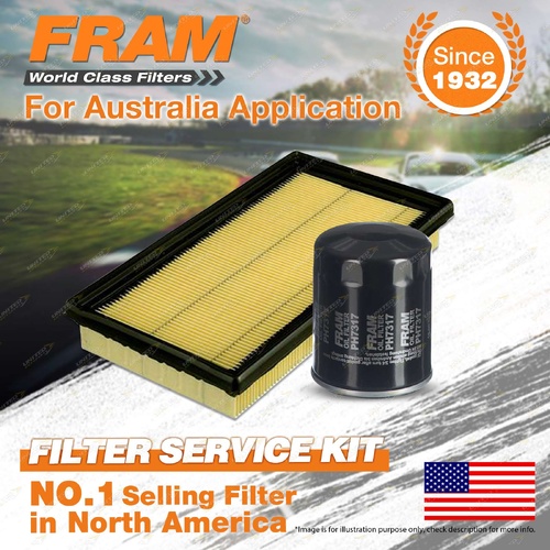 Fram Oil Air Filter Service Kit for Kia Rio BC 4cyl 1.5L Petrol A5D 01/2003-2005