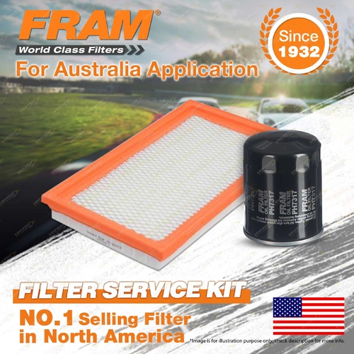 Fram Oil Air Filter Kit for Nissan Maxima J30 V6 3L Petrol VG30E 12/1995-12/2003