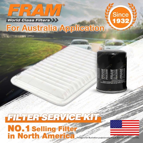 Fram Oil Air Filter Kit for Toyota Camry ACV40R 4cyl 2.4L 2AZ-FE 07/2006-12/2011