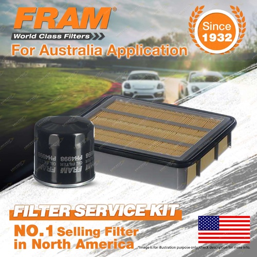 Fram Oil Air Filter Kit for Mitsubishi Nimbus UG II 4cyl 2.4L 4G64B Petrol