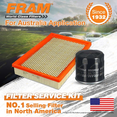 Fram Oil Air Filter for Mazda Mx-6 GD 4cyl 2.2L Petrol F2 1989-1991 1987-1989