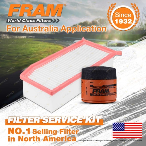 Fram Oil Air Filter Kit for Renault Clio X98 IV 4cyl 1.6L Petrol M5MT 10/2013-On