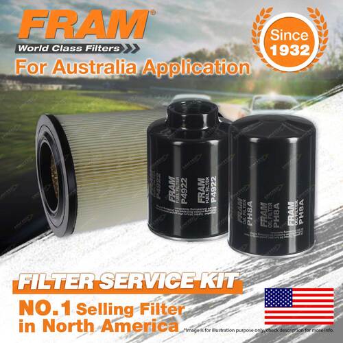 Fram Oil Air Fuel Filter Service Kit for Ford Courier PG PH PE Radial 2002-2006