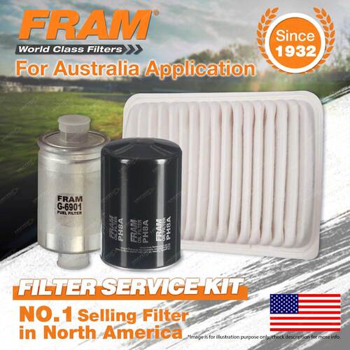 Fram Oil Air Fuel Filter Service Kit for Falcon BA I-II T Barra190T 240T 182