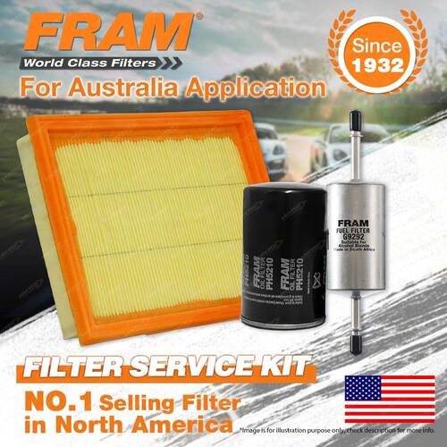 Fram Oil Air Fuel Filter Service Kit for Ford Fiesta WP 04/2004-01/2006