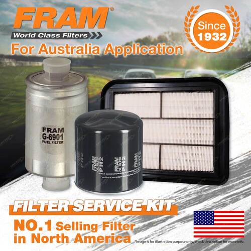 Fram Oil Air Fuel Filter Service Kit for Ford Territory SY SZ II F6X 2WD AWD