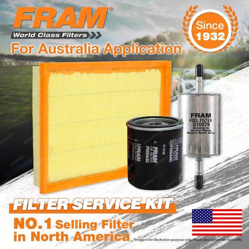 Fram Oil Air Fuel Filter Service Kit for Holden Barina Combo Tigra Vxr Combo