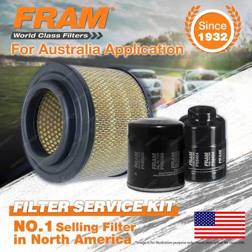 Fram Oil Air Fuel Filter Service Kit for Mazda Bt50 DX WL-AT WE-AT 2006-2011