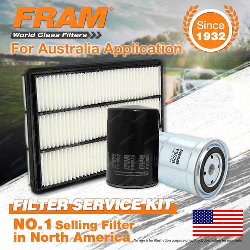 Fram Oil Air Fuel Filter Service Kit for Mitsubishi Pajero NM NP 00-06