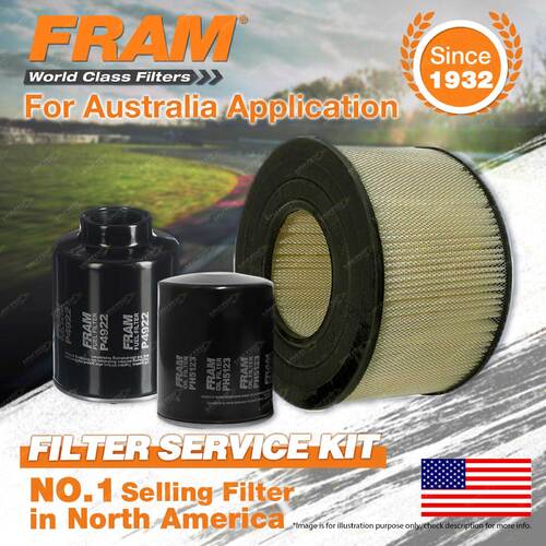 Fram Oil Air Fuel Filter Service Kit for Toyota Coaster HZB50 HZB30 1990-2003